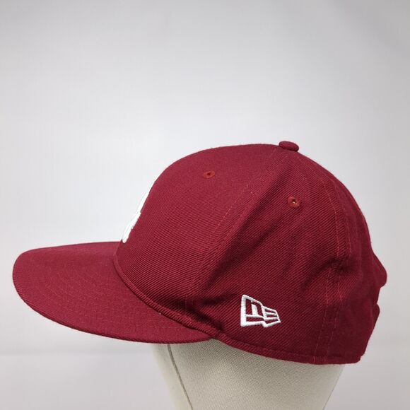 New Era 9Fifty LA Los Angeles Dodgers Snapback Hat Red OSFA MLB Embroidered Logo - Picture 4 of 10